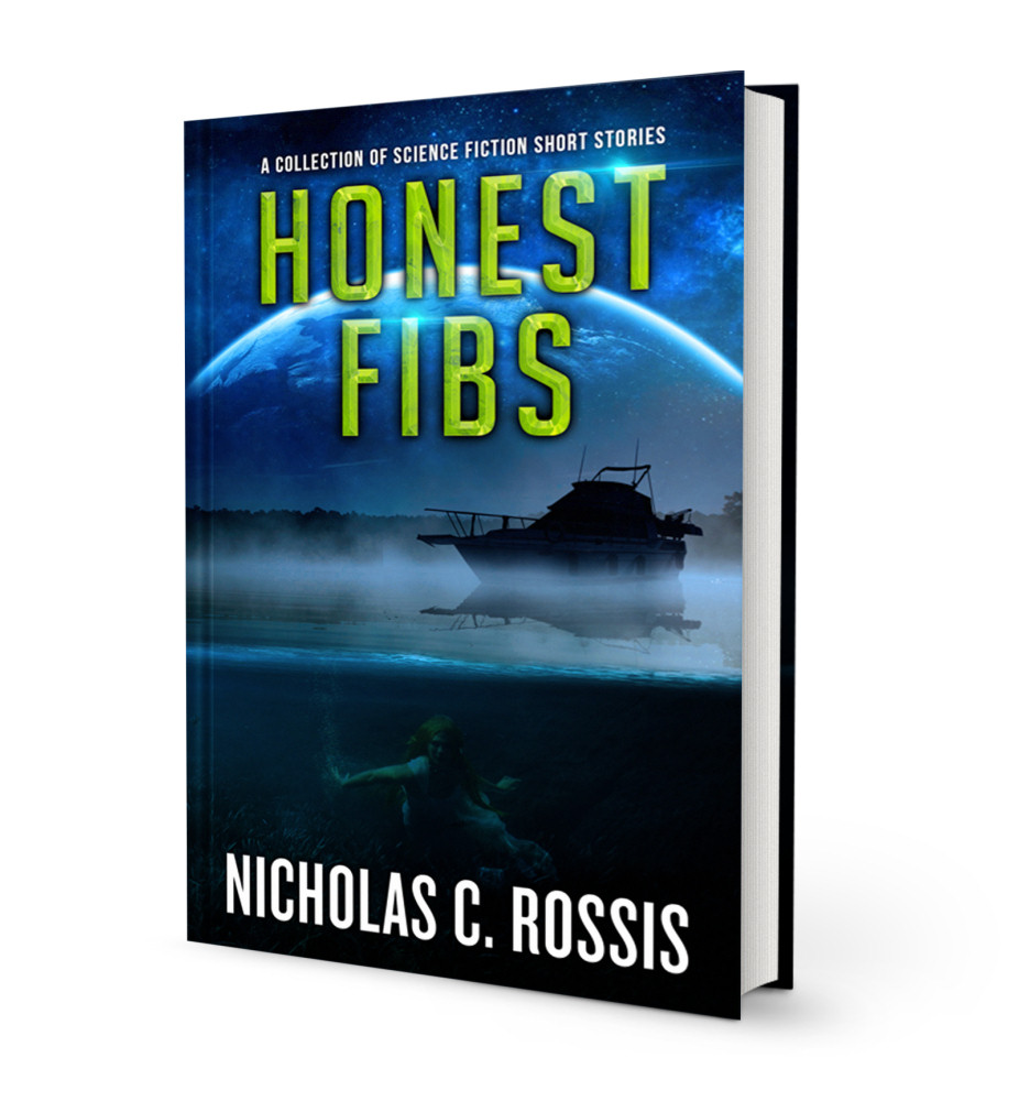 Honest Fibs book cover | From the blog of Nicholas C. Rossis, author of science fiction, the Pearseus epic fantasy series and children's books