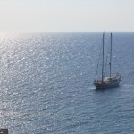Sailing boat outside Kefallonia, Greece
