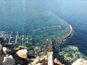 Sunken boat, Athens, Greece