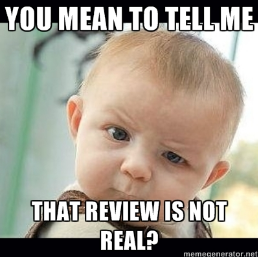 Fake review - baby meme | From the blog of Nicholas C. Rossis, author of science fiction, the Pearseus epic fantasy series and children's books