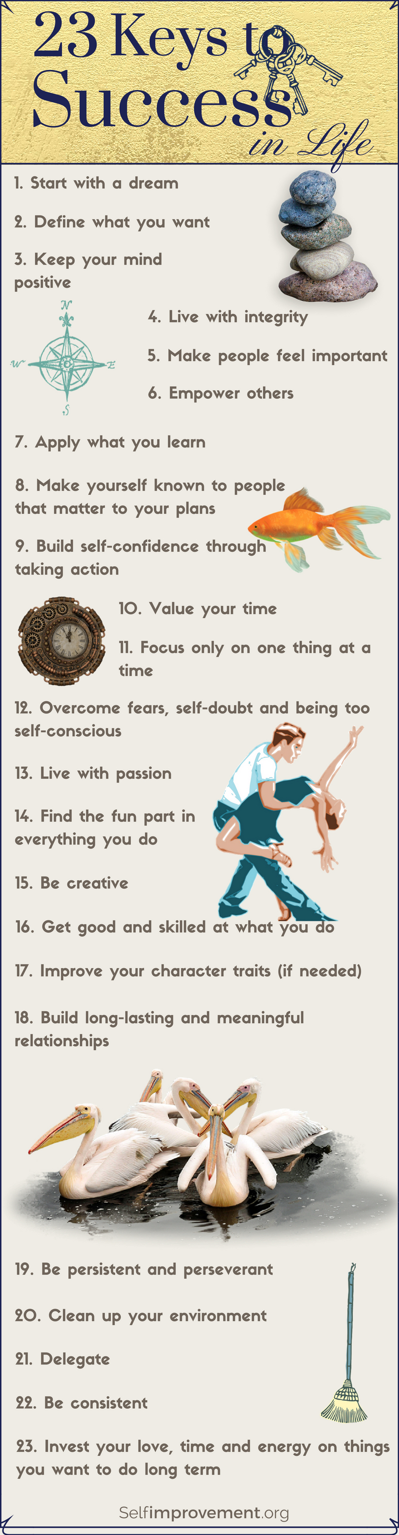 23 Keys to Success in Life by Carmen Jacob, selfimprovement.org | From the blog of Nicholas C. Rossis, author of science fiction, the Pearseus epic fantasy series and children's books