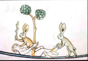Killer bunnies from medieval manuscript illustrations | From the blog of Nicholas C. Rossis, author of science fiction, the Pearseus epic fantasy series and children's books