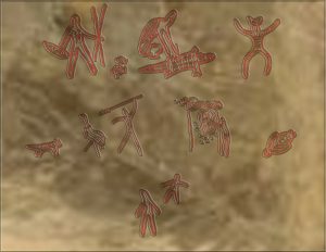 Prehistoric Native American petroglyph | From the blog of Nicholas C. Rossis, author of science fiction, the Pearseus epic fantasy series and children's books