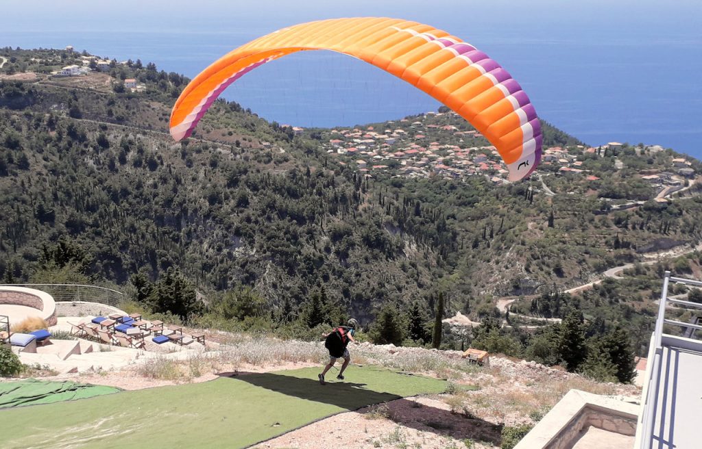Lefkada paragliding | From the blog of Nicholas C. Rossis, author of science fiction, the Pearseus epic fantasy series and children's books